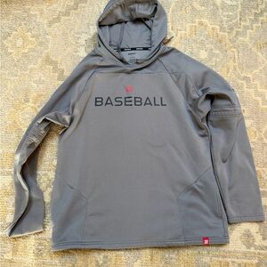 Gray Baseball Hoodie